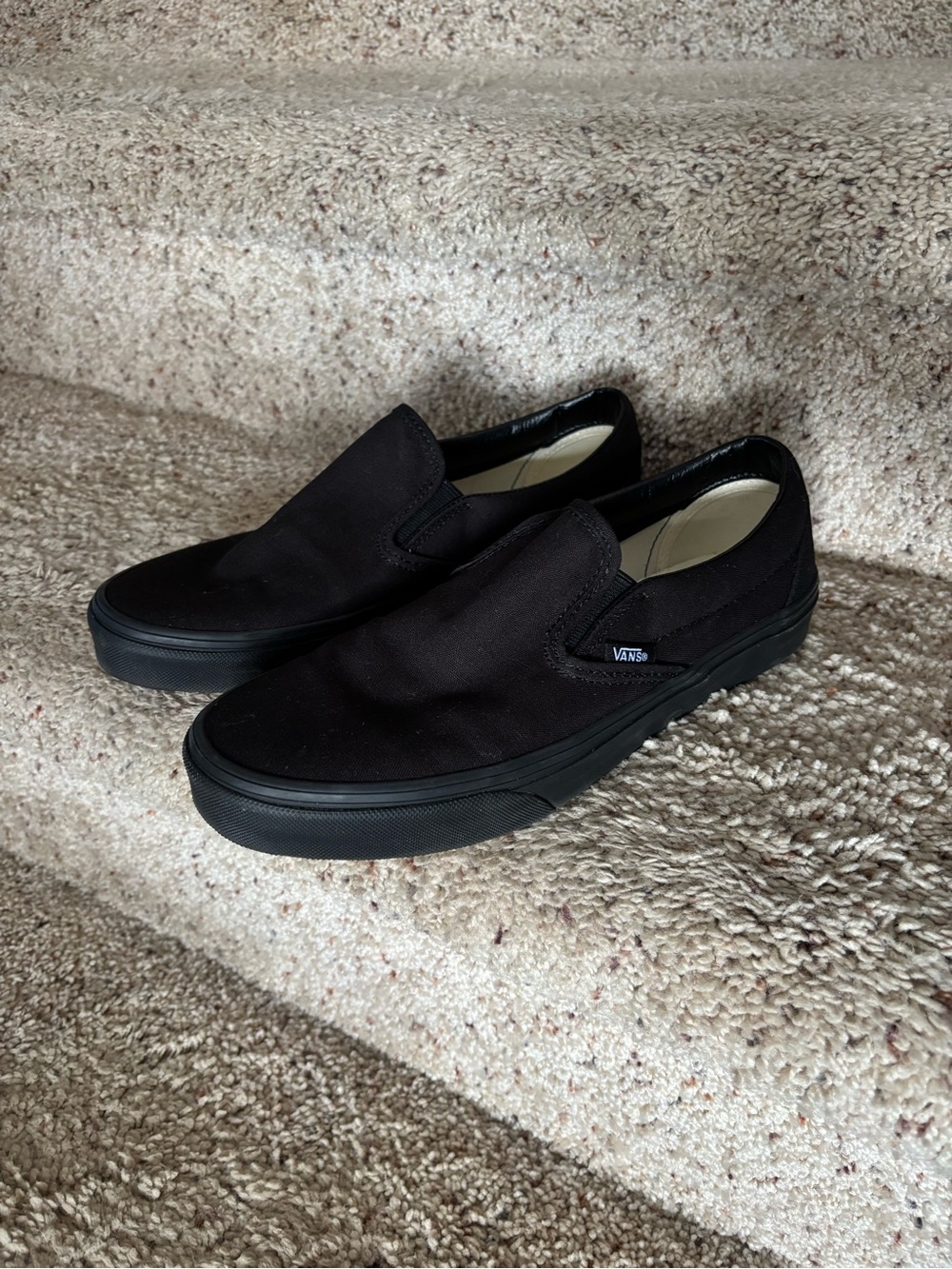 Vans Classic Slip-On Black Canvas Shoes